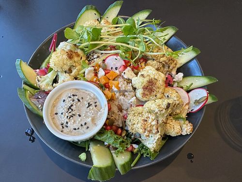 cauliflower power bowl at Revelstoke Kitchen & Cafe in Toronto