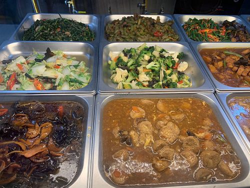 black fungus, beancurd and vegetables from buffet spread 
Photo by Henry Lau aka Mr Purple at SHU Vegetarian 蔬方斋 - Blk 477 Tampines  in East Singapore