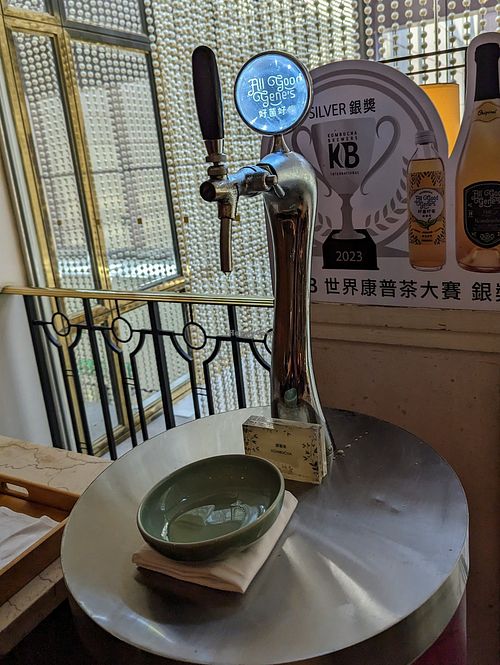 Kombucha on tap! at Cha Lounge in Taipei