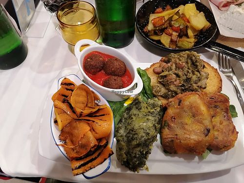 Antipasto vegano della casa at All'Antica Tavola in Pontecagnano