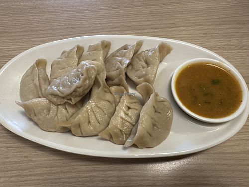 Delicious- Mo Mo  at The White Lotus Cafe - Gairidhara in Kathmandu