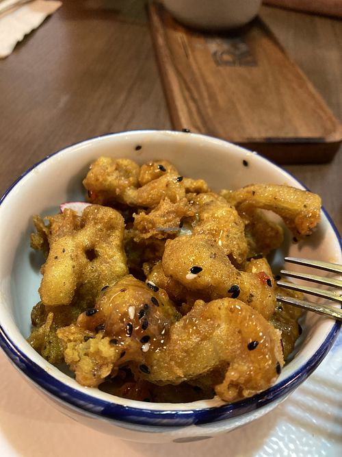 Popcorn cauliflower   at Copala Mexican Restaurant in Dubai