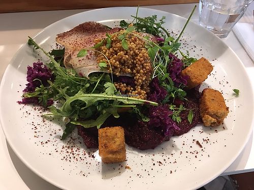 Vegan dish in winter 2023  at Diploid in Lyon