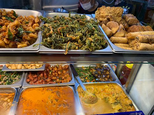 Economic mixed rice dishes at Ju Fu Yuan Vegetarian Delight - Blk 477 Tampines in East Singapore