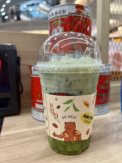Matcha with oat milk   at Cha Tra Meu - The Promenade in Bangkok
