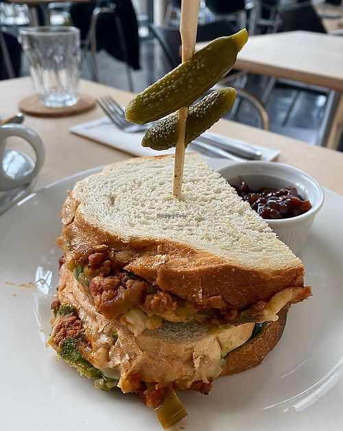 Dirty Chilli Cheese (Ve) sandwich £8  at The Canteen at FACT  in Liverpool