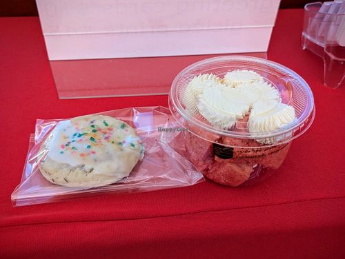 Strawberry Pop-Tart Cookie and Strawberry Cake Cup at Azalea's Bakery in Boise