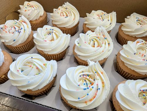 Strawberry Almond Cupcakes at Azalea's Bakery in Boise