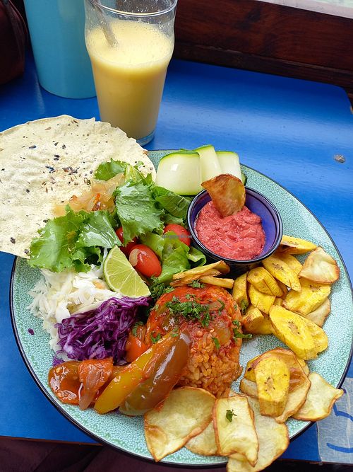 Jolof rice, deliciously spicy at CasaTeranga PlantBaseDakar in Dakar