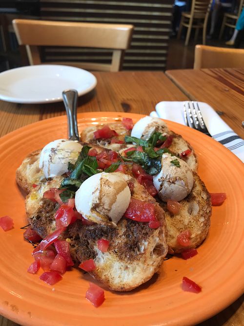 Bruschetta  at Cafe Gratitude in Kansas City
