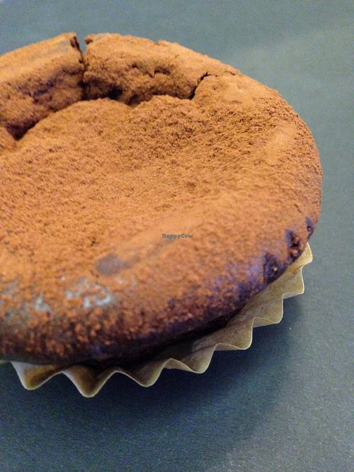 The delicious and rich chocolate cake I took to my hotel to enjoy all by myself.  at Morpho Cafe in Kyoto