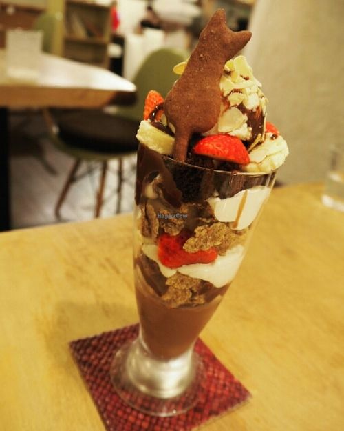 vegan parfait at Morpho Cafe in Kyoto