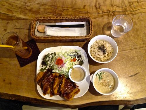 Veggie Cutlet at Morpho Cafe in Kyoto