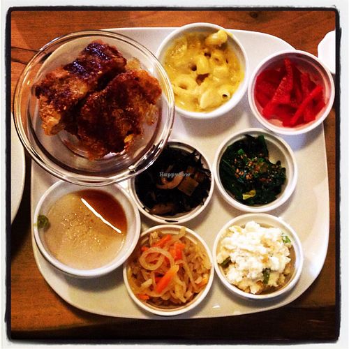 vegan lunch set. at Morpho Cafe in Kyoto