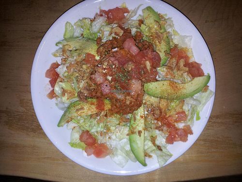 Taco rice at Morpho Cafe. at Morpho Cafe in Kyoto