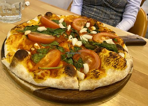 Margherita Pizza   at Real Food Daily - Pasadena in Pasadena