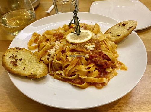 Sun dried tomatoes pasta   at Real Food Daily - Pasadena in Pasadena