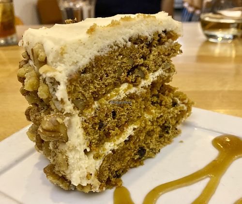 Carrot cake   at Real Food Daily - Pasadena in Pasadena