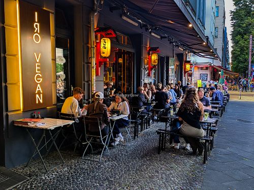 Outside of Iro Vegan at Iro Izakaya Vegan in Berlin