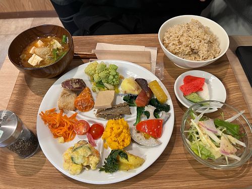 Vegetable plate at nodoca - 自然食ごはん  in Ito