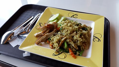 green curry fried rice at Talalask - Central World Mall in Bangkok