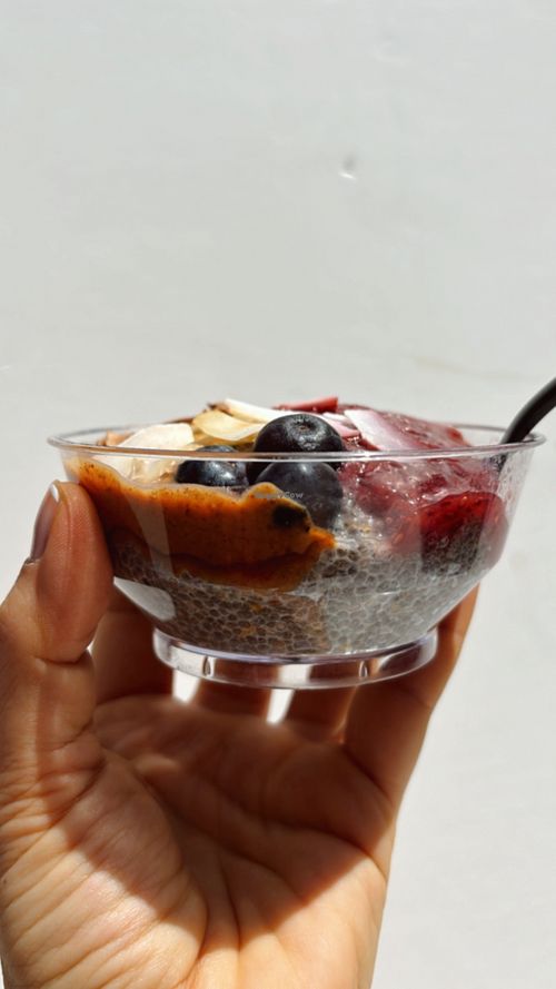 Chia pudding + 5 toppings  at Cleanse & Glow in Jeddah