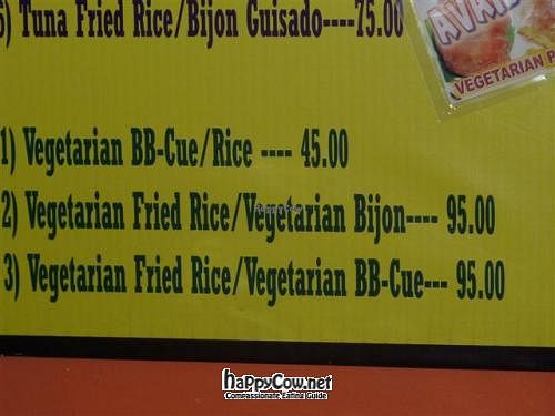 3 other vegetarian items. at Newpost in Iloilo City