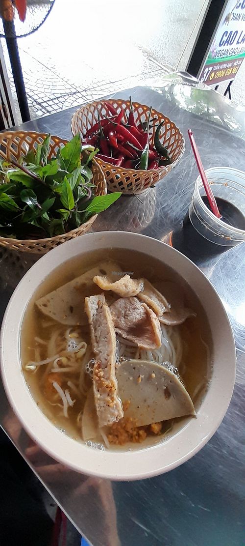 Vegan pho at Quán Chay Tinh Tam - Vegan Restaurant Hoi An in Hoi An