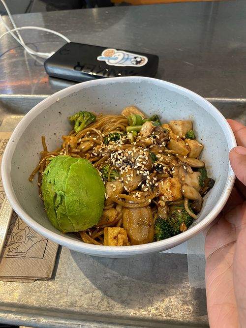Added avocado to one of their premade bowls  at honeygrow - 11th St in Philadelphia