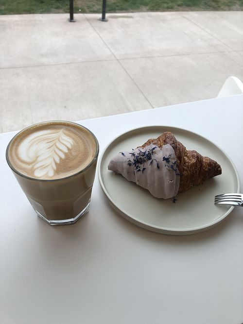 Lavender croissant   at To Live For in Vancouver