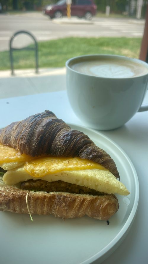 Breakfast sandwich   at To Live For in Vancouver