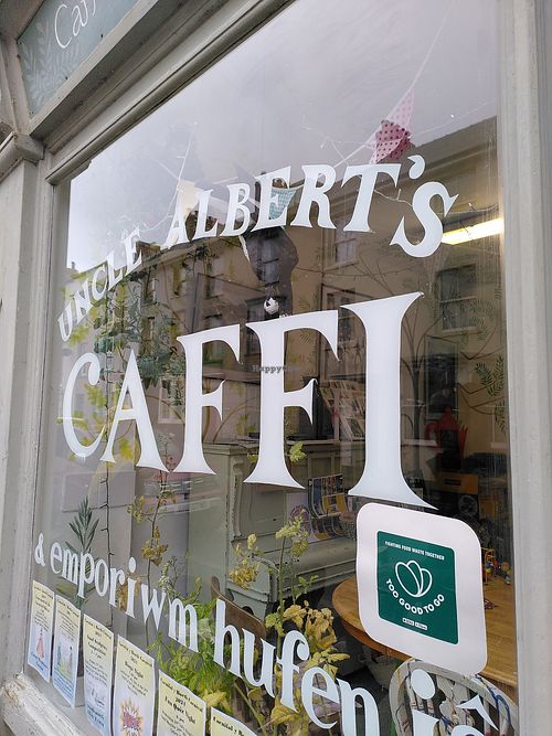 The outside of the café (August 2024) at Borth Cafe - Uncle Albert's Ice Cream Emporium in Borth