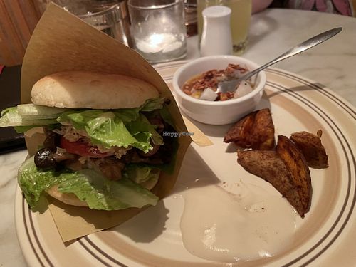 Tofu skin burger  at Little Star Diner - 小明星 in Kaohsiung