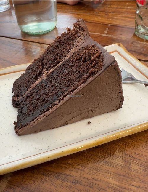 Vegan choco cake #Veganuary at The Muffin Man in Siem Reap