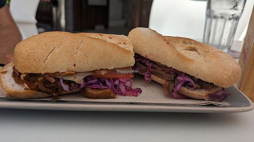 BBQ jackfruit sandwich at Toc Toc in Tenerife