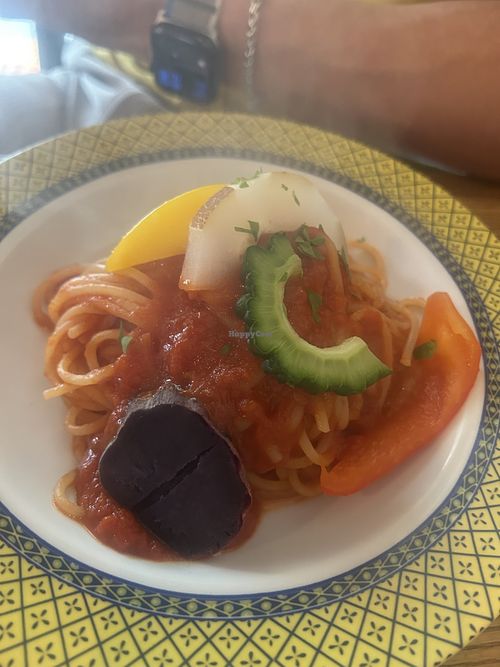 Tomato spaghetti   at AZZURRA in Ishigaki