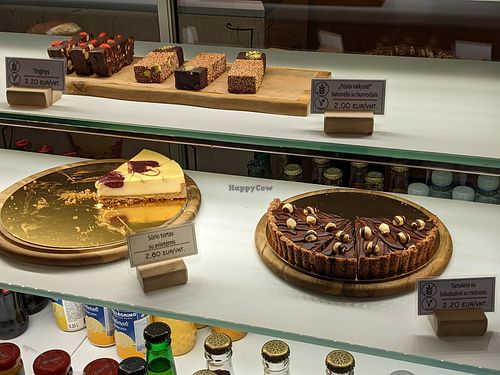 Three vegan desserts available at ExLibris Kavos Baras in Plunge