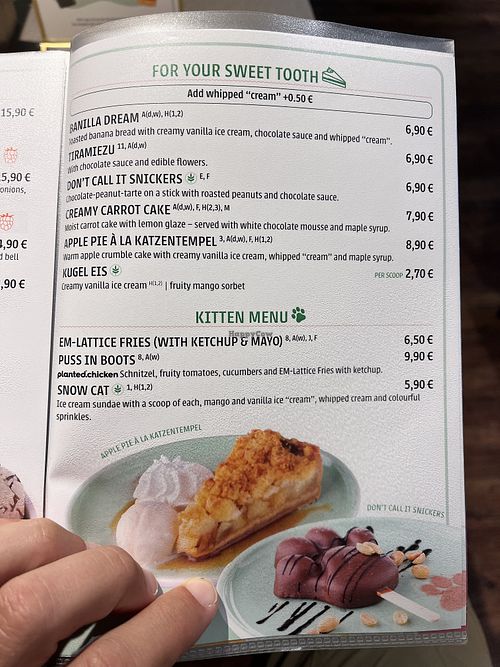 Menu  at Katzentempel - Hannover in Hannover