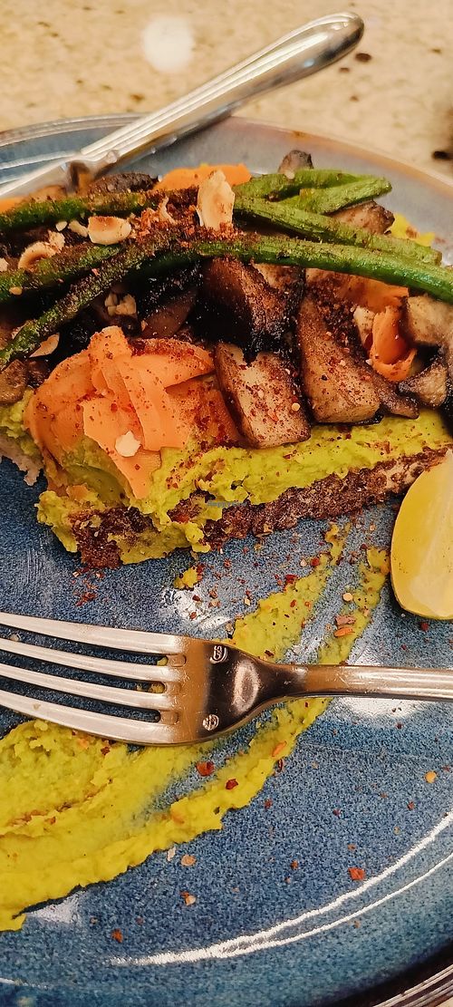 Delicious asparagus toast at Holy Donut - Vilniaus in Vilnius