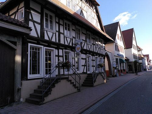 The outside at Bumblebee Cafe in Kandel