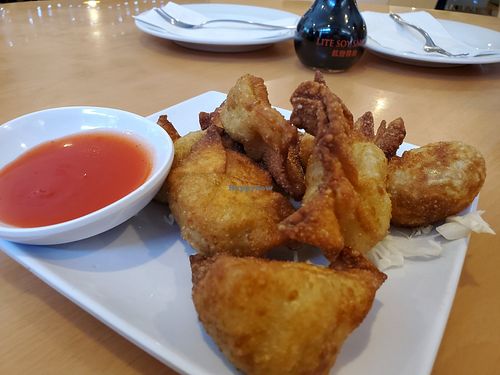 Wontons at Veggie House in Las Vegas