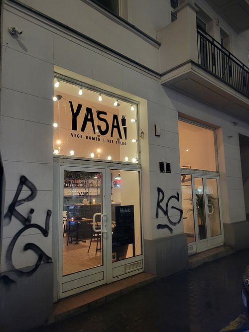 Outside at YASAI in Warsaw