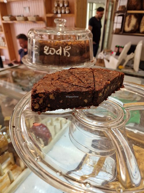 Vegan brownie WOW at Pumpkin  in Essaouira