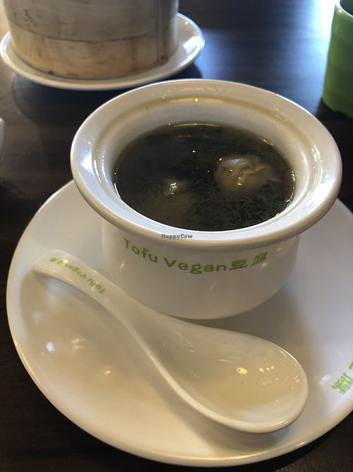 Amazing Wonton Soup!  at Tofu Vegan - Spitalfields in East London