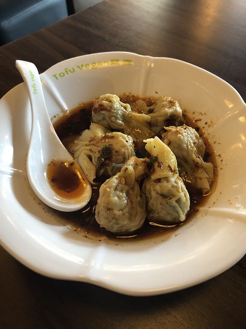 Wontons in Special Sauce  at Tofu Vegan - Spitalfields in East London