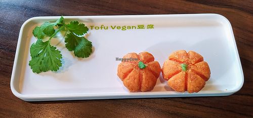 Pumpkin lantern at Tofu Vegan - Spitalfields in East London