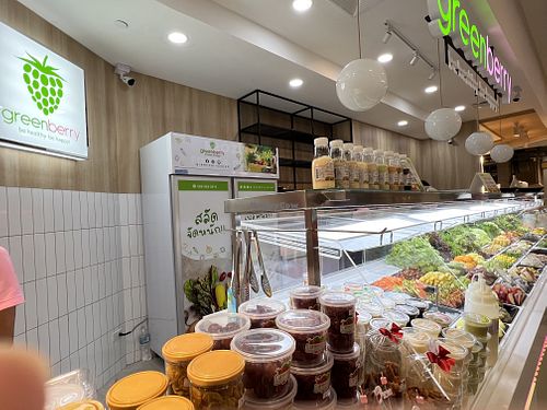 Greenberry salad bar  at Greenberry in Bangkok