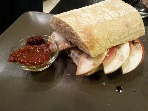 Tomato-Mozarella-Ciabatta (vegan) at Café Allerlei in Trier