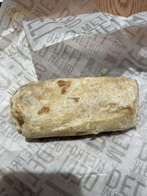 Burrito with Vegan Chorizo and vegan cheese  at LAX - Ace Cerveceria & Tacos - T1 in Los Angeles