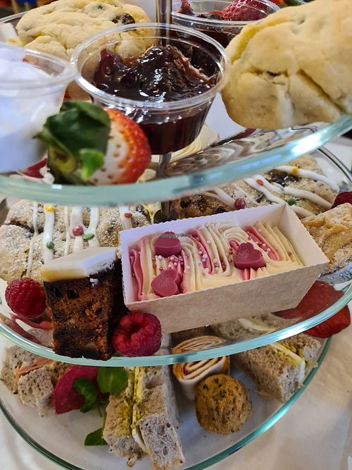 Vegan afternoon tea - amazing value! at Friends of Oldway Tea Room in Paignton